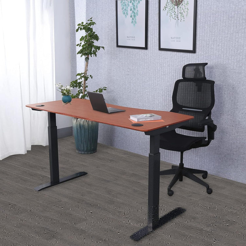 K Series 60" Standing Desk with Curved Top