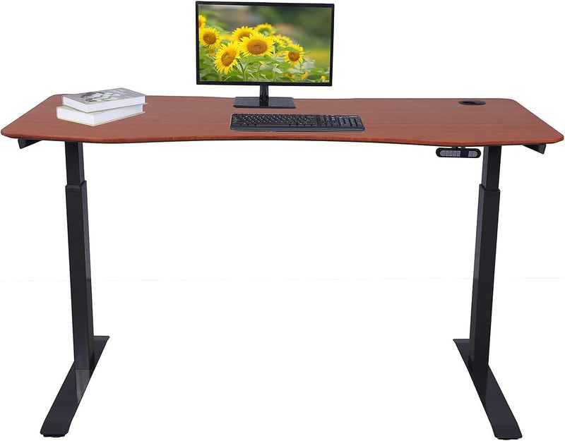 K Series 60" Standing Desk with Curved Top