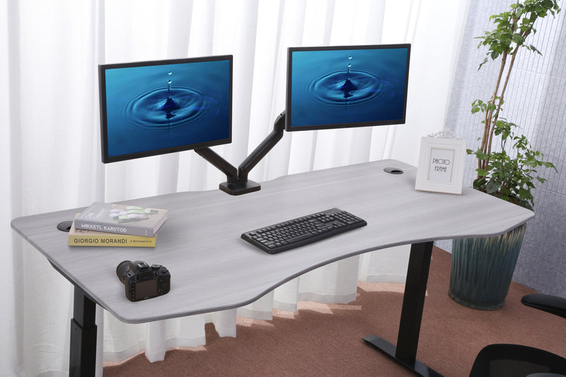 K Series 71" Standing Desk with Curved Top