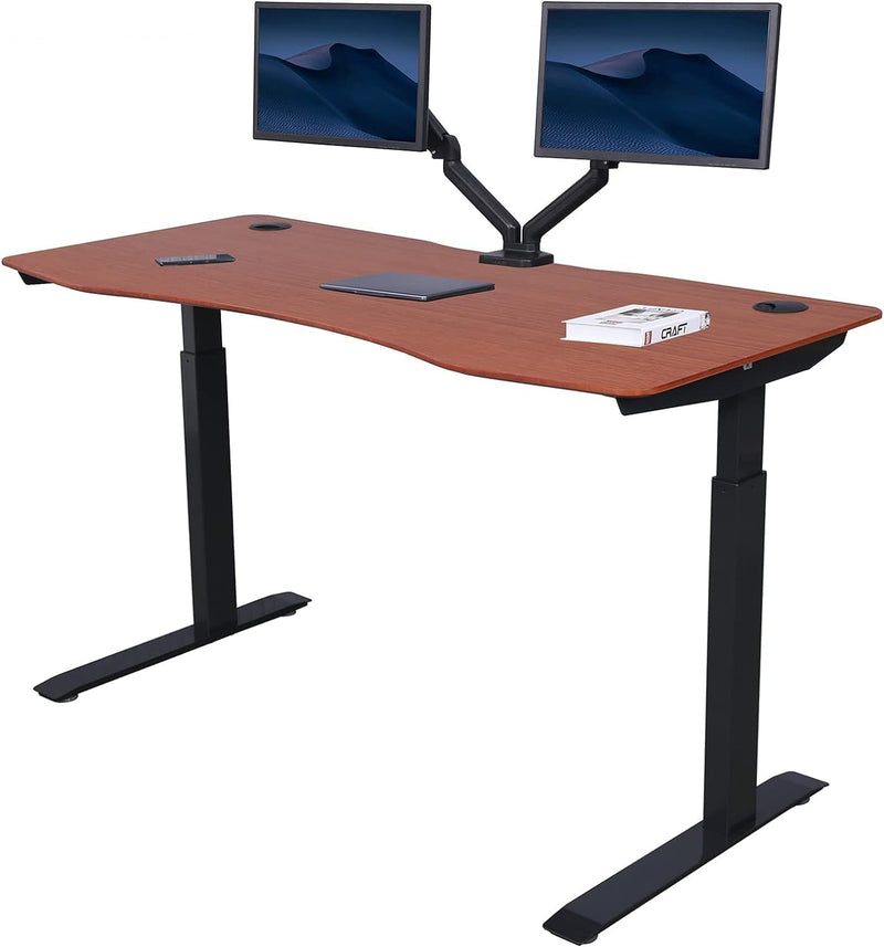 K Series 60" Standing Desk with Curved Top