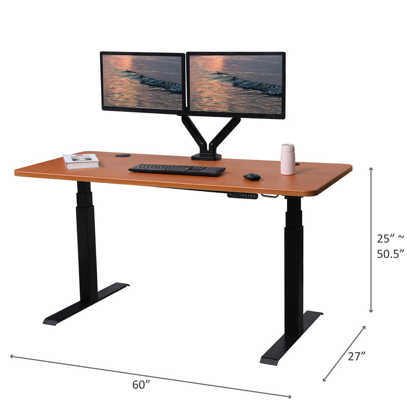 K Series 60" Standing Desk with Rectangular Top