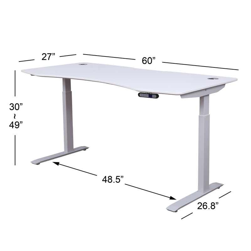 Elite Pro Series 60" Standing Desk with Stabilizer Bar